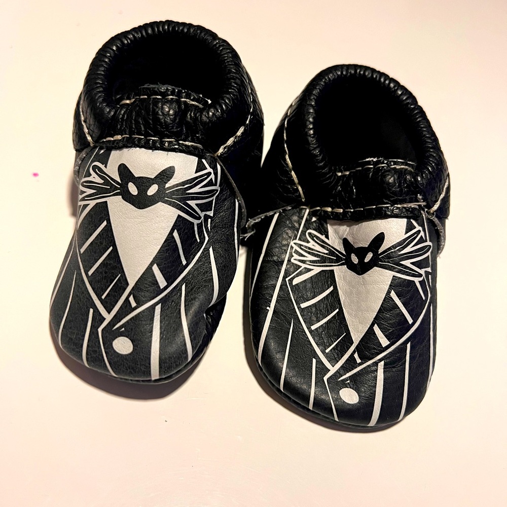 Freshly Picked Nightmare Before Christmas Jack Skellington size 2 moccasins